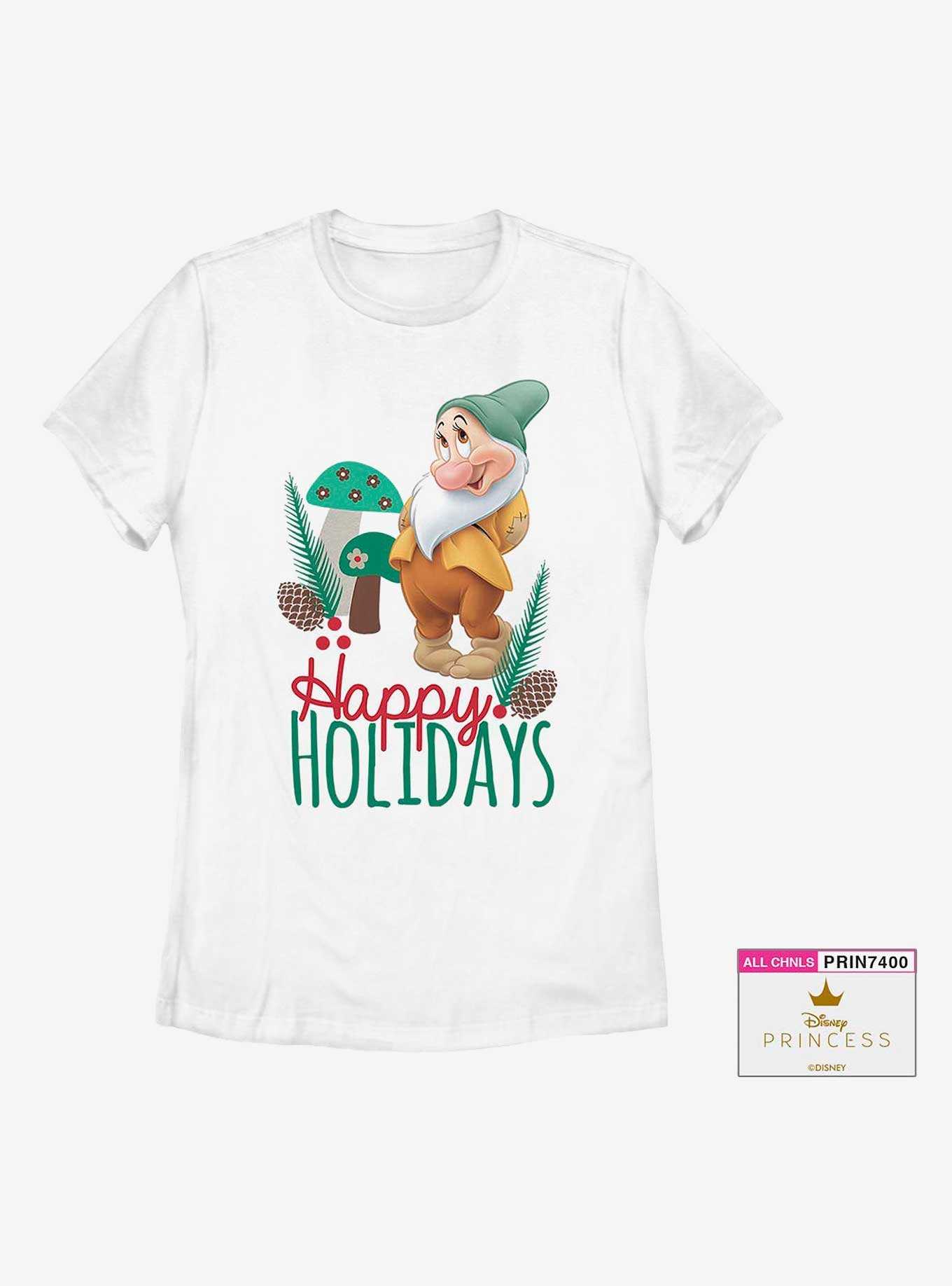 DIsney Snow White and the Seven Dwarfs Bashful Christmas Girls T-Shirt Plus Size, , hi-res