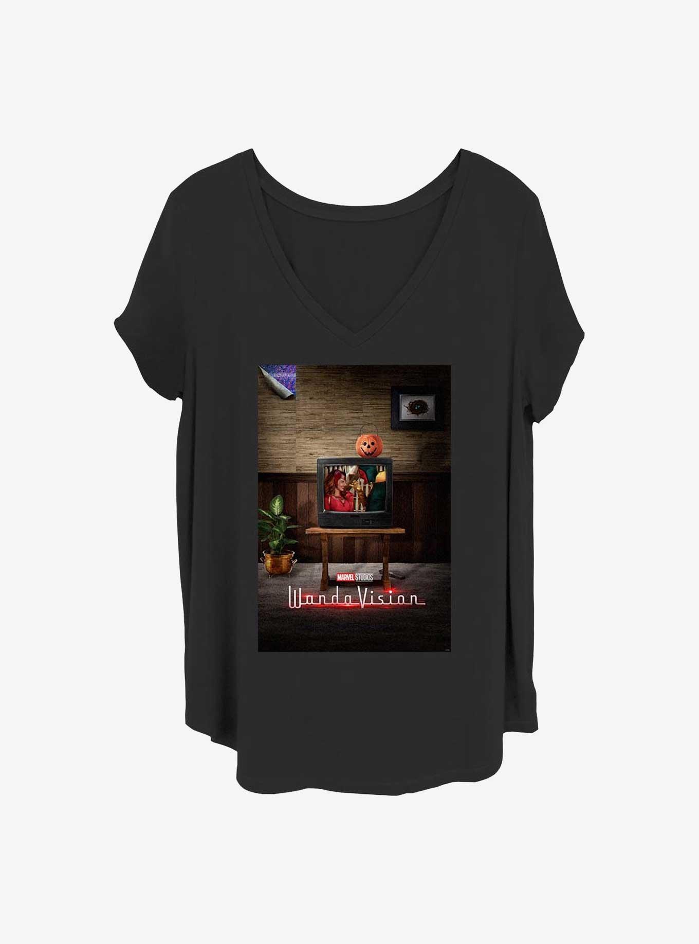 Marvel WandaVision 90's Poster Girls T-Shirt Plus Size, BLACK, hi-res