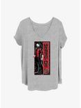 Marvel Shang-Chi and the Legend of the Ten Rings Shang-Chi Panel Girls T-Shirt Plus Size, HEATHER GR, hi-res
