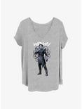 Marvel Shang-Chi and the Legend of the Ten Rings Wenwu Girls T-Shirt Plus Size, HEATHER GR, hi-res