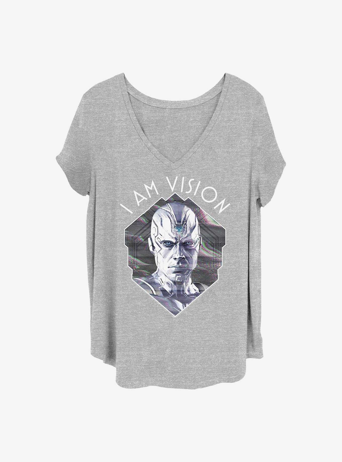 Marvel WandaVision Glitch Programming Girls T-Shirt Plus Size, HEATHER GR, hi-res