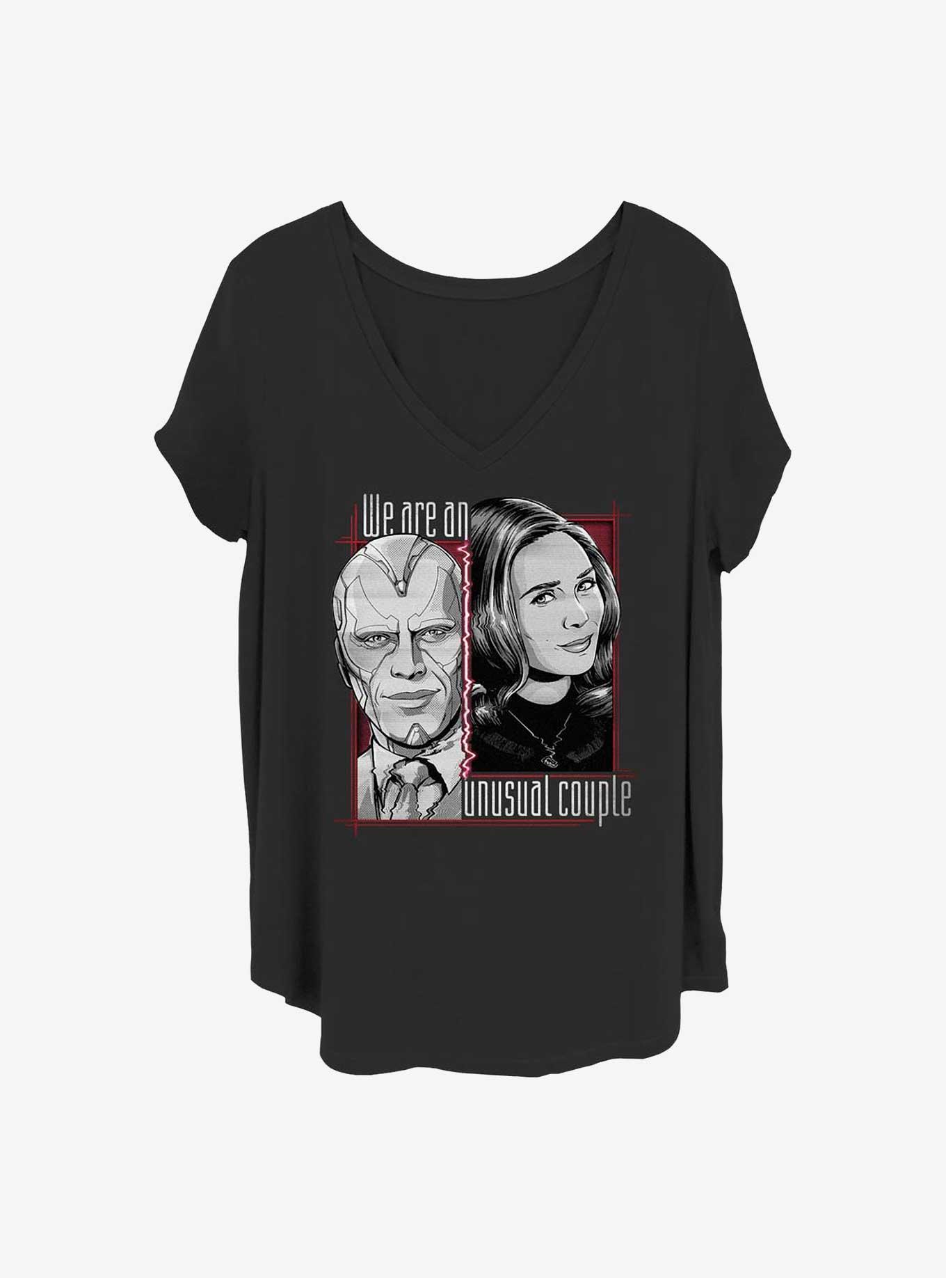 Marvel WandaVision Halftone Couple Girls T-Shirt Plus Size, , hi-res
