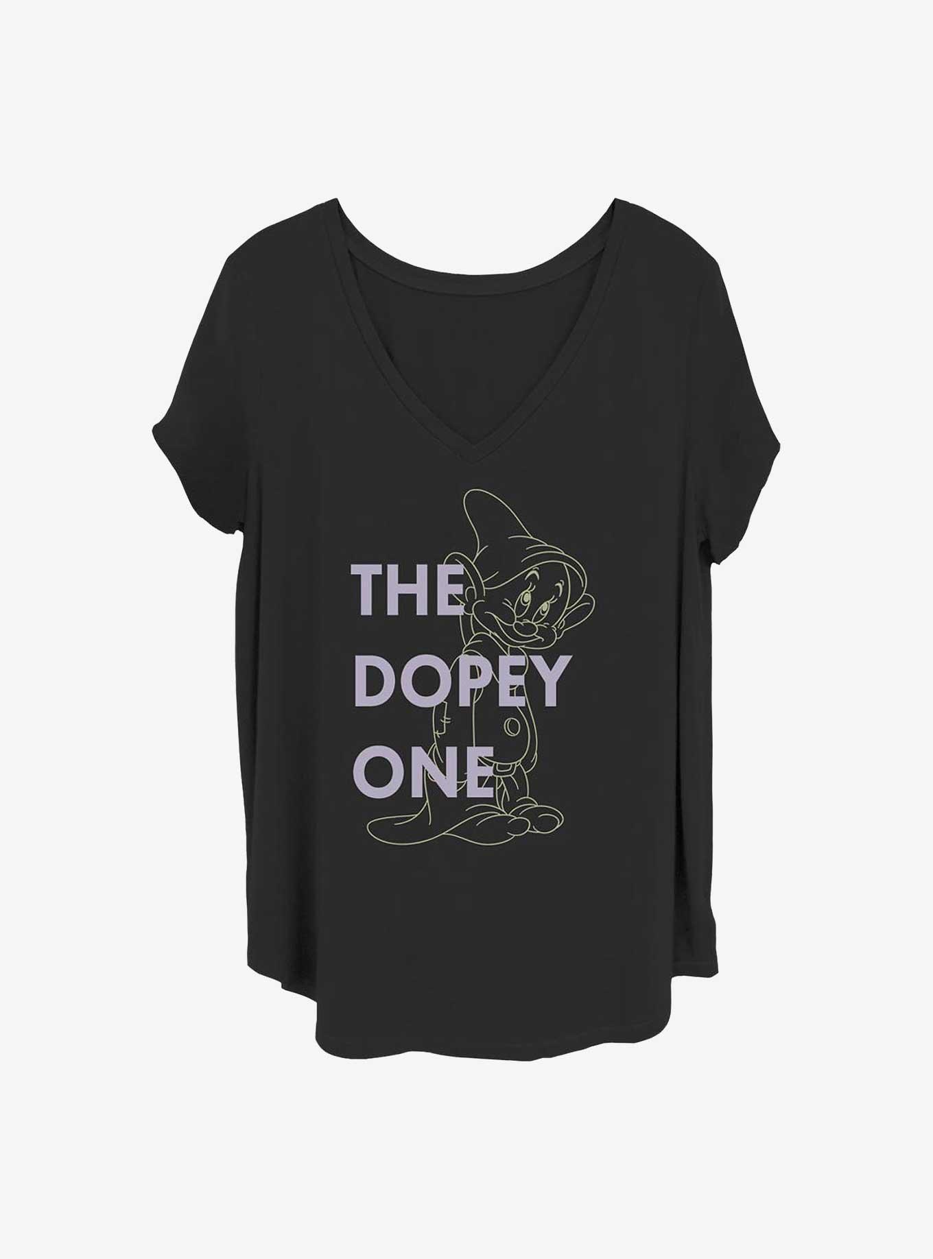 DIsney Snow White and the Seven Dwarfs One Dopey Dwarf Girls T-Shirt Plus Size, BLACK, hi-res
