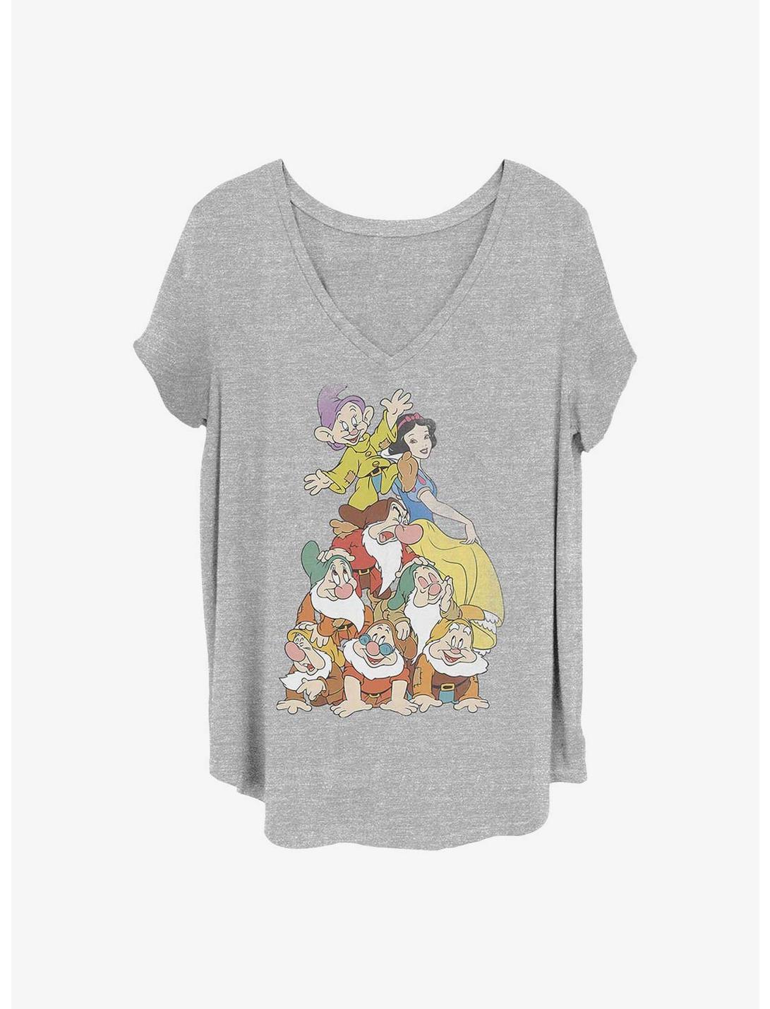 DIsney Snow White and the Seven Dwarfs Squad Girls T-Shirt Plus Size, HEATHER GR, hi-res