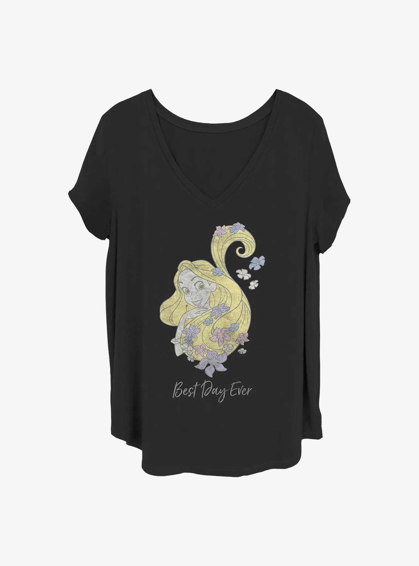 Disney Tangled Best Day Ever Girls T-Shirt Plus Size, BLACK, hi-res