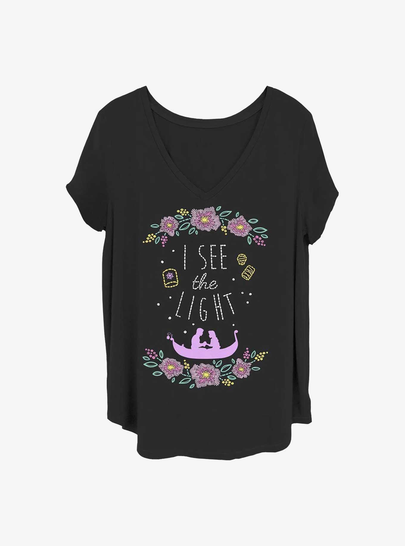 Disney Tangled The Light Girls T-Shirt Plus Size, BLACK, hi-res