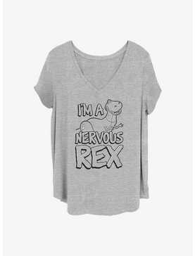 Disney Pixar Toy Story Nervous Rex Girls T-Shirt Plus Size, , hi-res