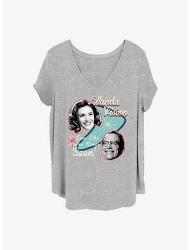 Marvel WandaVision Classic Wanda Girls T-Shirt Plus Size, HEATHER GR, hi-res