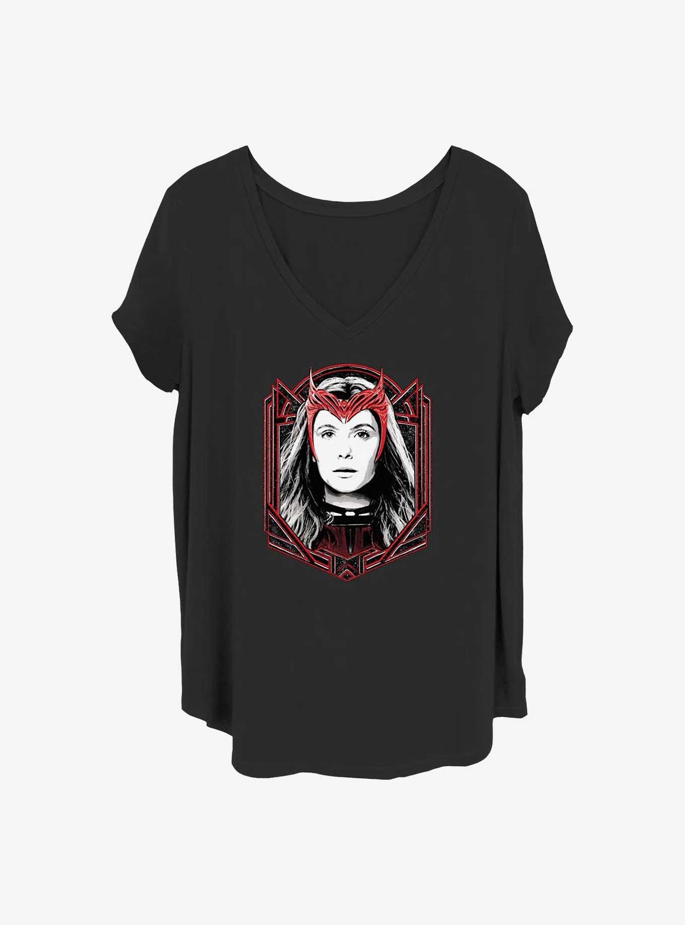 Marvel WandaVision Scarlet Banner Girls T-Shirt Plus Size, BLACK, hi-res