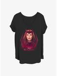 Marvel WandaVision Scarlet Witch Girls T-Shirt Plus Size, BLACK, hi-res