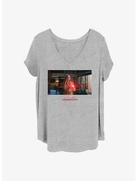 Marvel WandaVision ScarletVision Girls T-Shirt Plus Size, HEATHER GR, hi-res