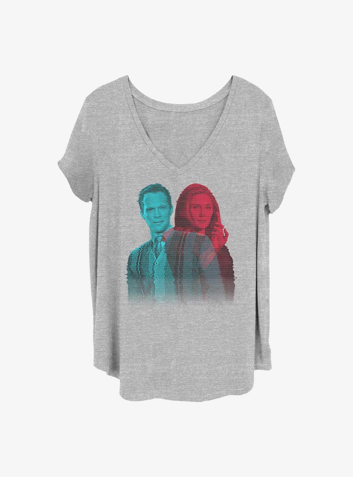 Marvel WandaVision Glitchy Overlay Girls T-Shirt Plus Size, , hi-res