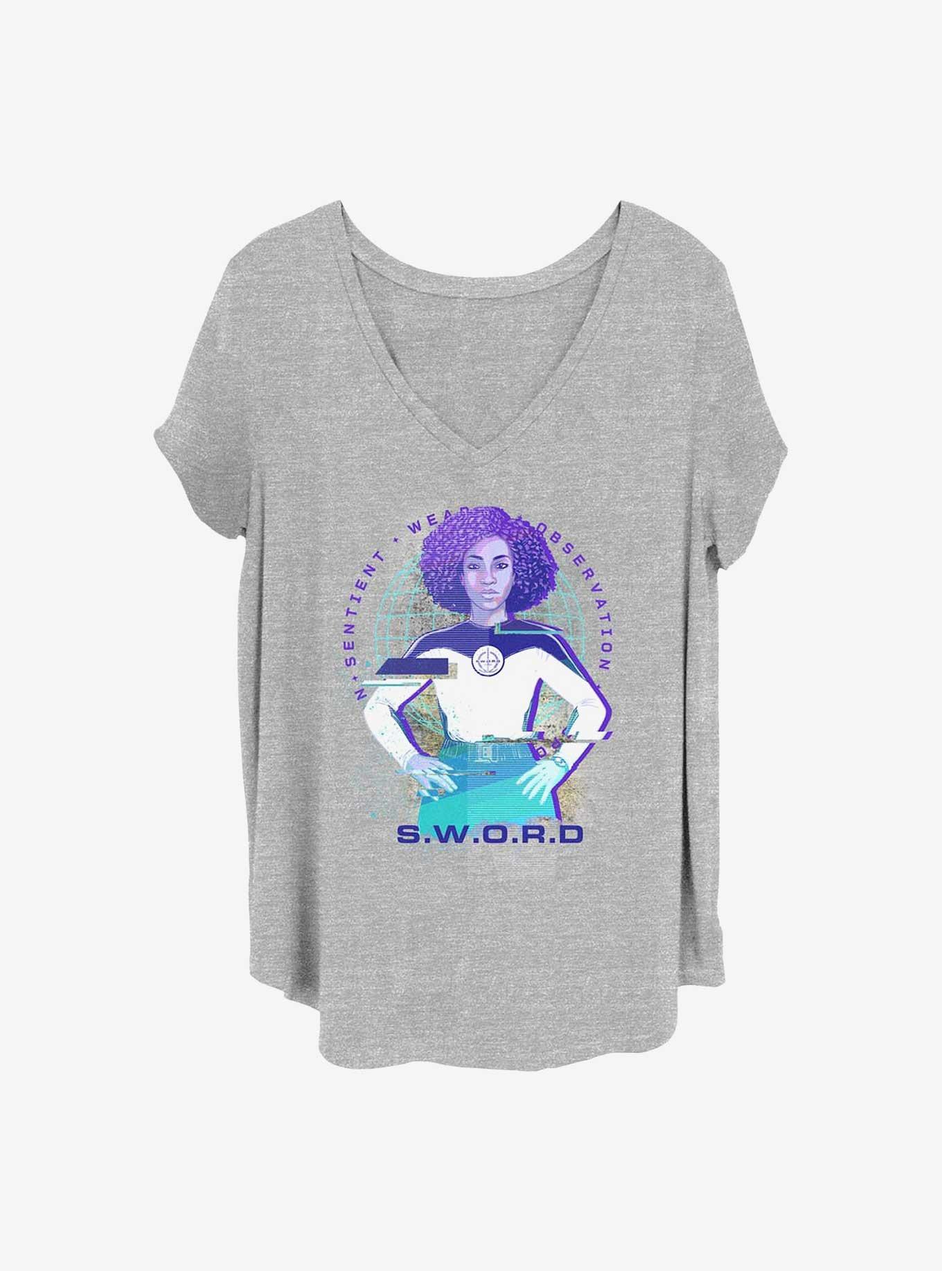 Marvel WandaVision Sword Glitch Girls T-Shirt Plus Size, , hi-res