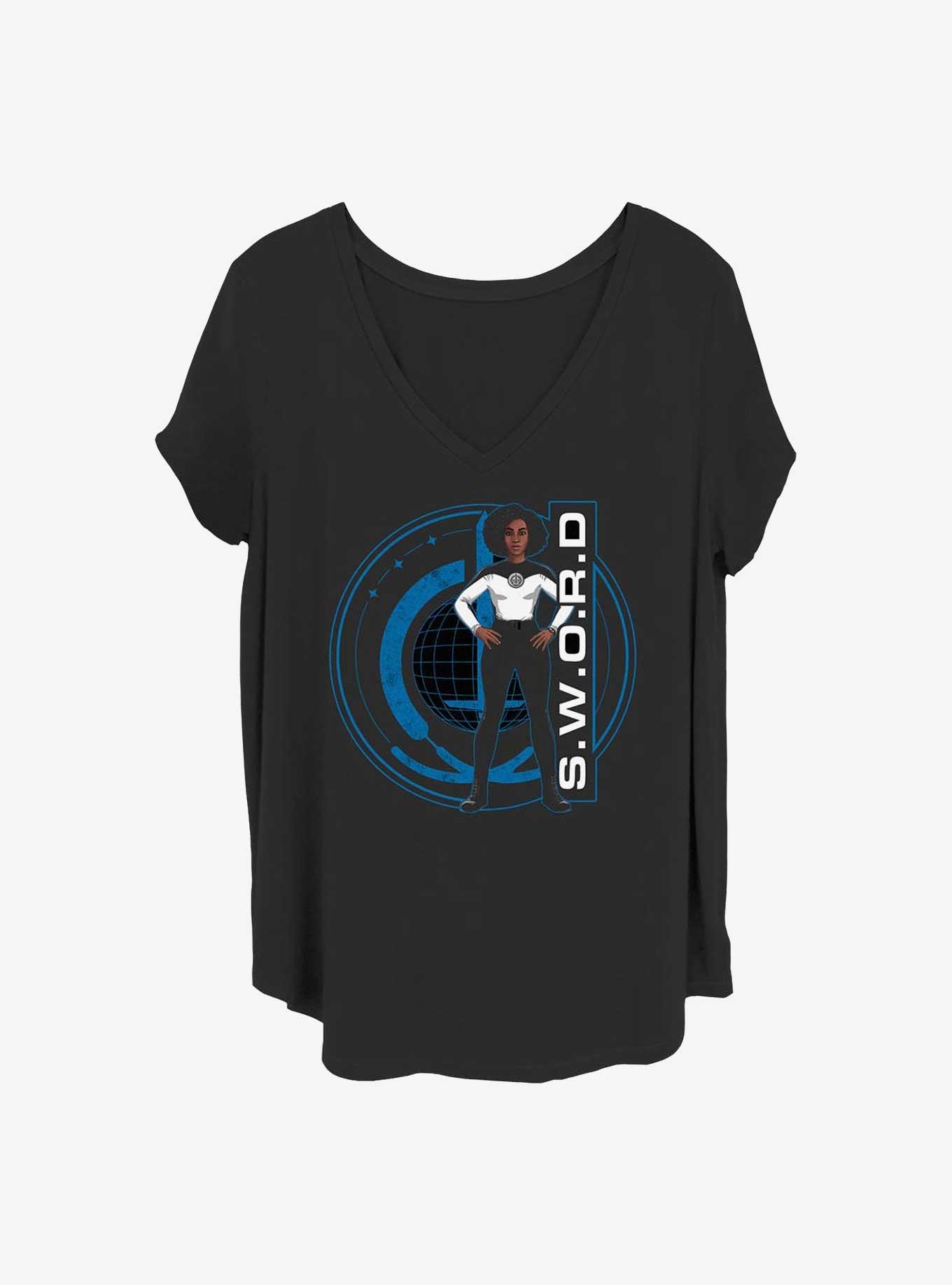 Marvel WandaVision Monica Sword Agent Girls T-Shirt Plus Size