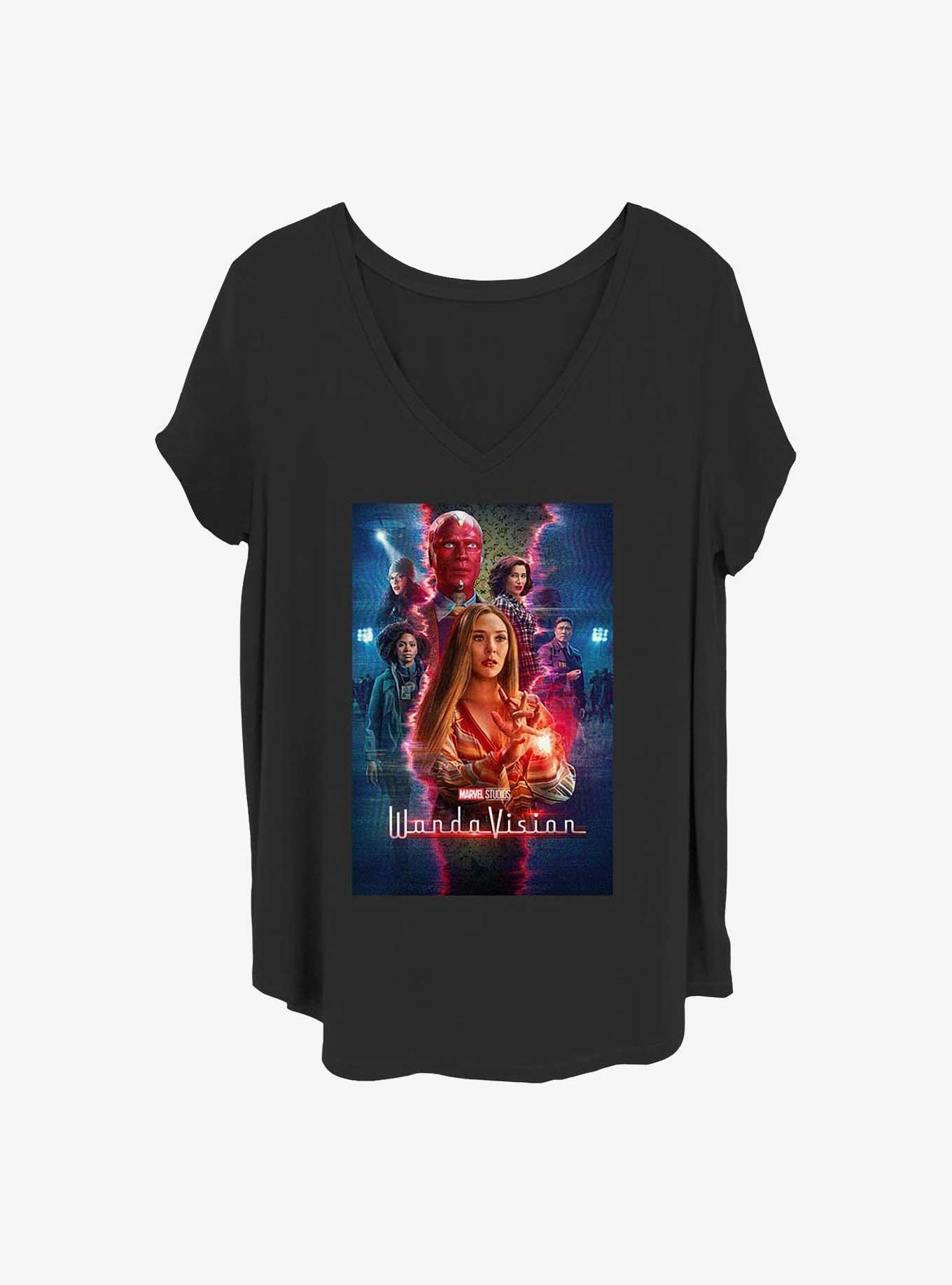 Marvel WandaVision TV Magic Poster Girls Plus T-Shirt