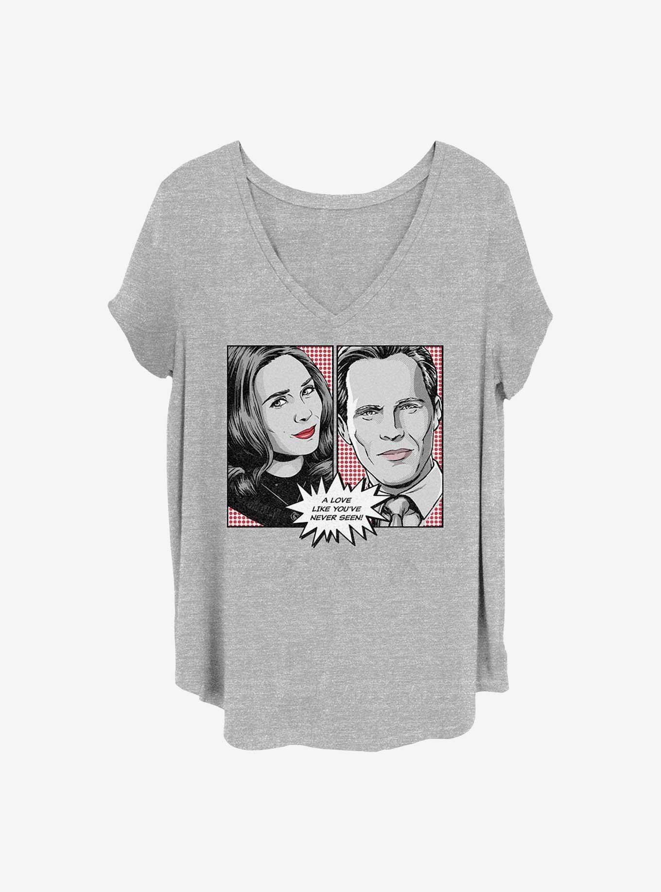 Marvel WandaVision Pop Art Girls T-Shirt Plus Size