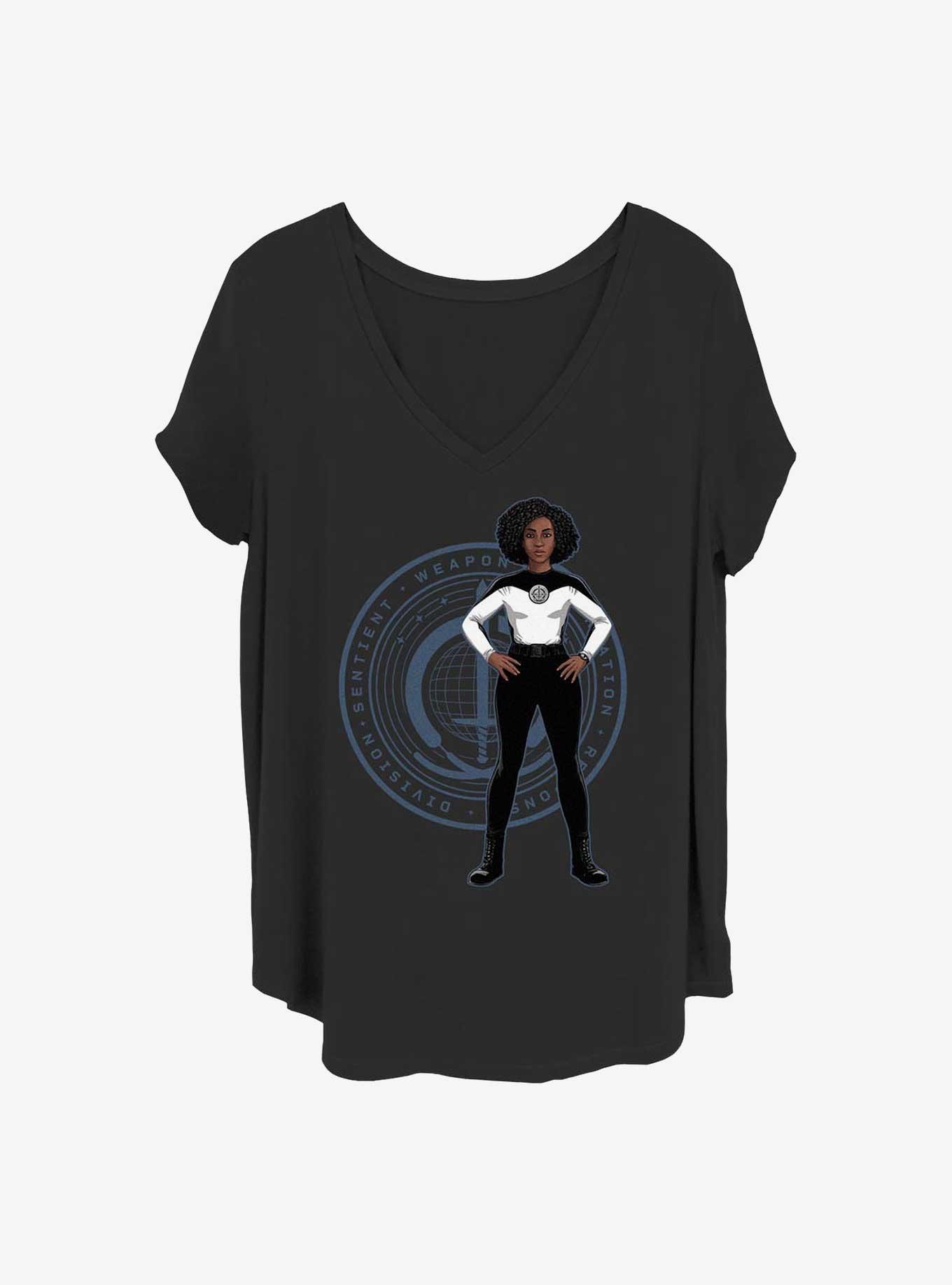 Marvel WandaVision Rambeau Badge Girls T-Shirt Plus Size, BLACK, hi-res