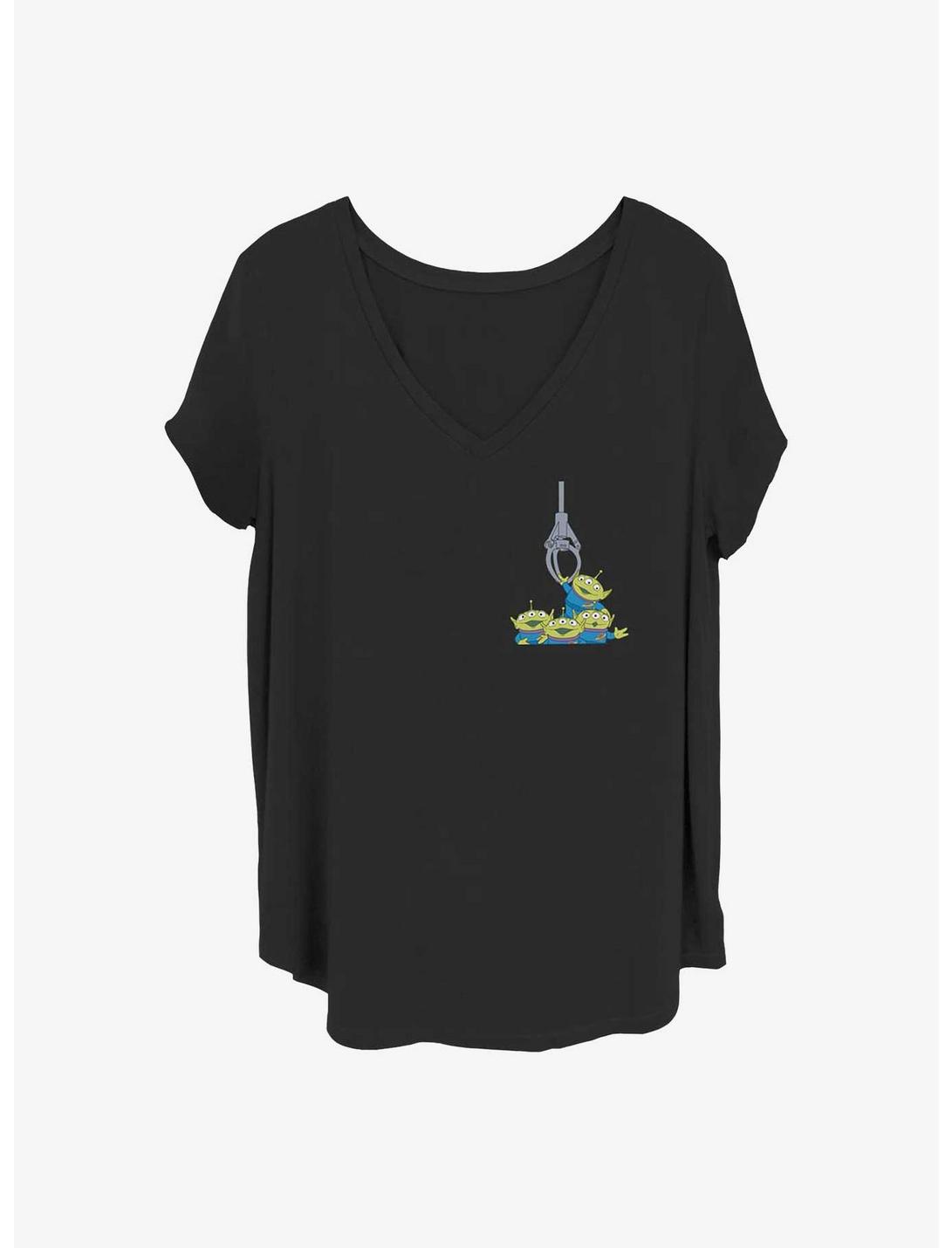 Disney Pixar Toy Story Pocket Print Girls T-Shirt Plus Size, BLACK, hi-res