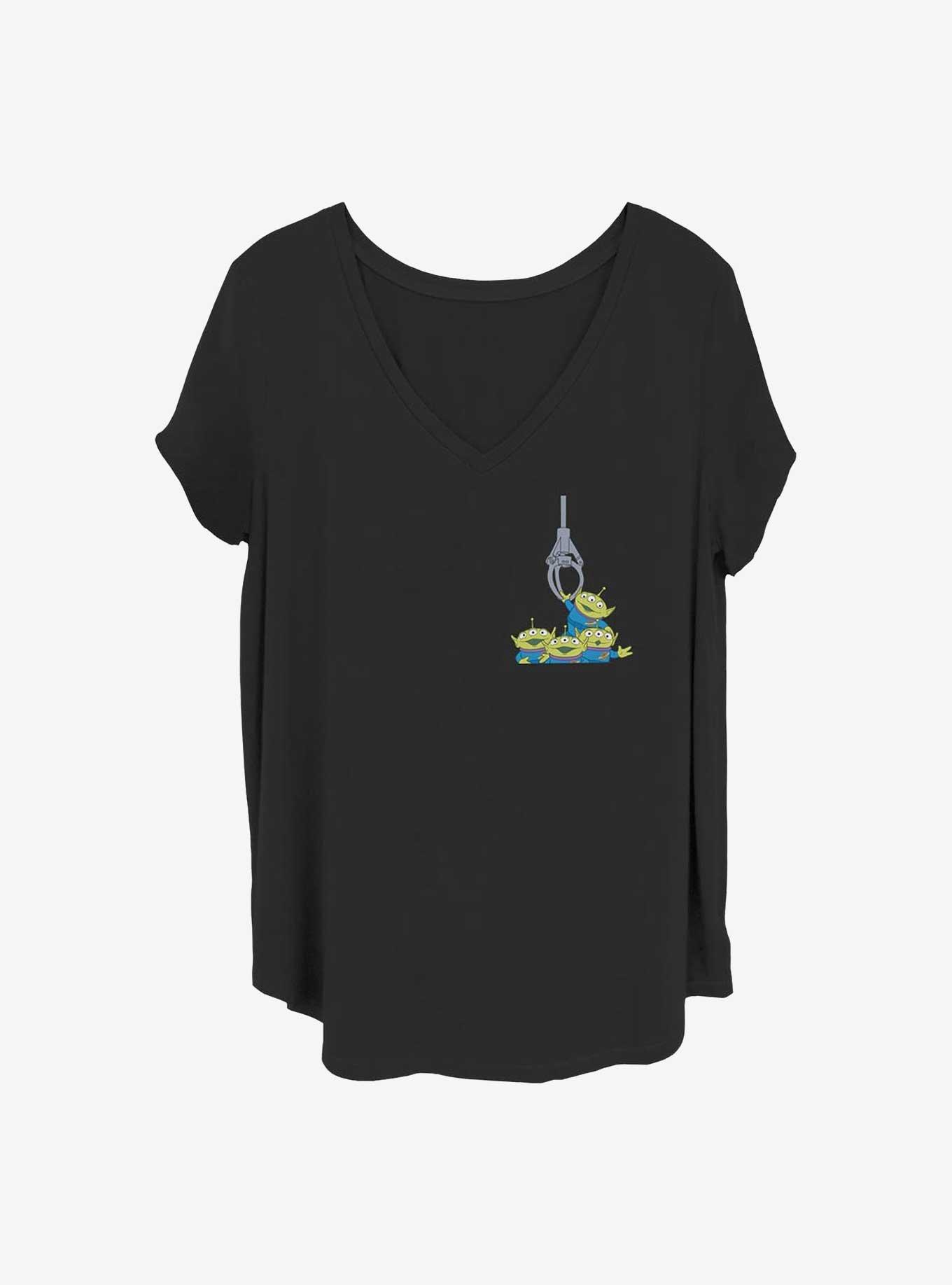 Disney Pixar Toy Story Pocket Print Girls T-Shirt Plus Size, BLACK, hi-res