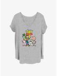 Disney Pixar Toy Story 4 Toy Crew Girls T-Shirt Plus Size, HEATHER GR, hi-res