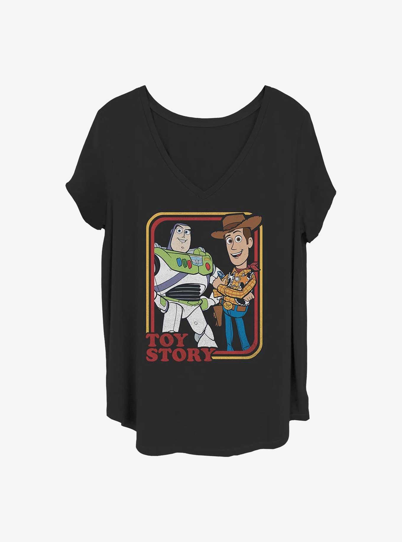 Disney Pixar Toy Story 4 Vintage Duo Girls T-Shirt Plus Size, BLACK, hi-res