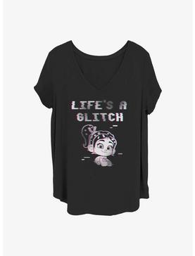 Plus Size Disney Wreck-It Ralph Glitch Life Girls T-Shirt Plus Size, , hi-res