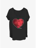 Marvel WandaVision Wanda Love Girls T-Shirt Plus Size, BLACK, hi-res