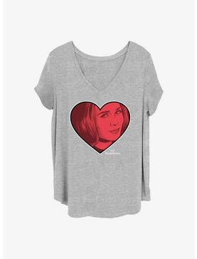 Marvel WandaVision Wanda Love Girls T-Shirt Plus Size, HEATHER GR, hi-res