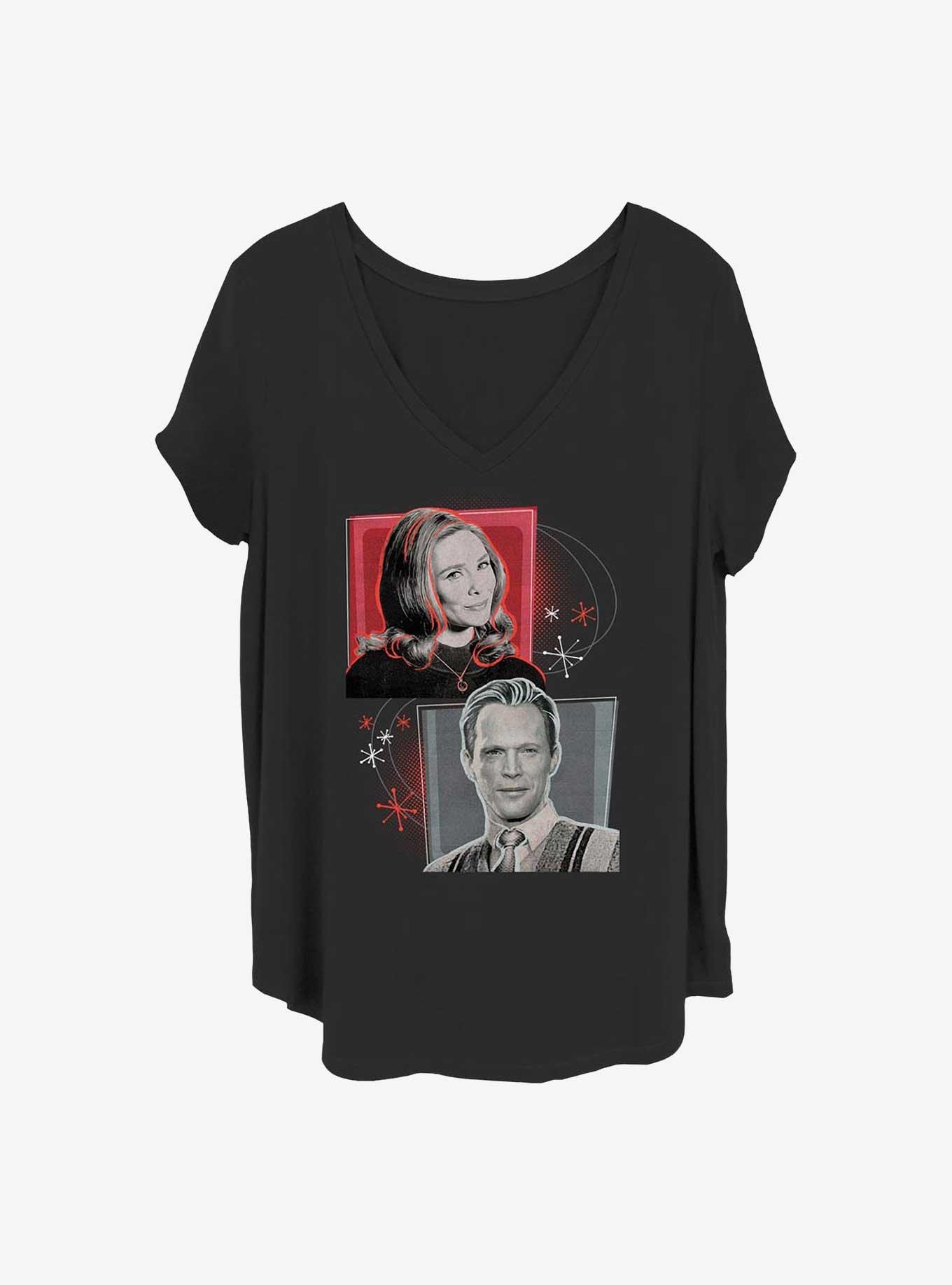 Marvel WandaVision Retro Tv Girls T-Shirt Plus Size, BLACK, hi-res