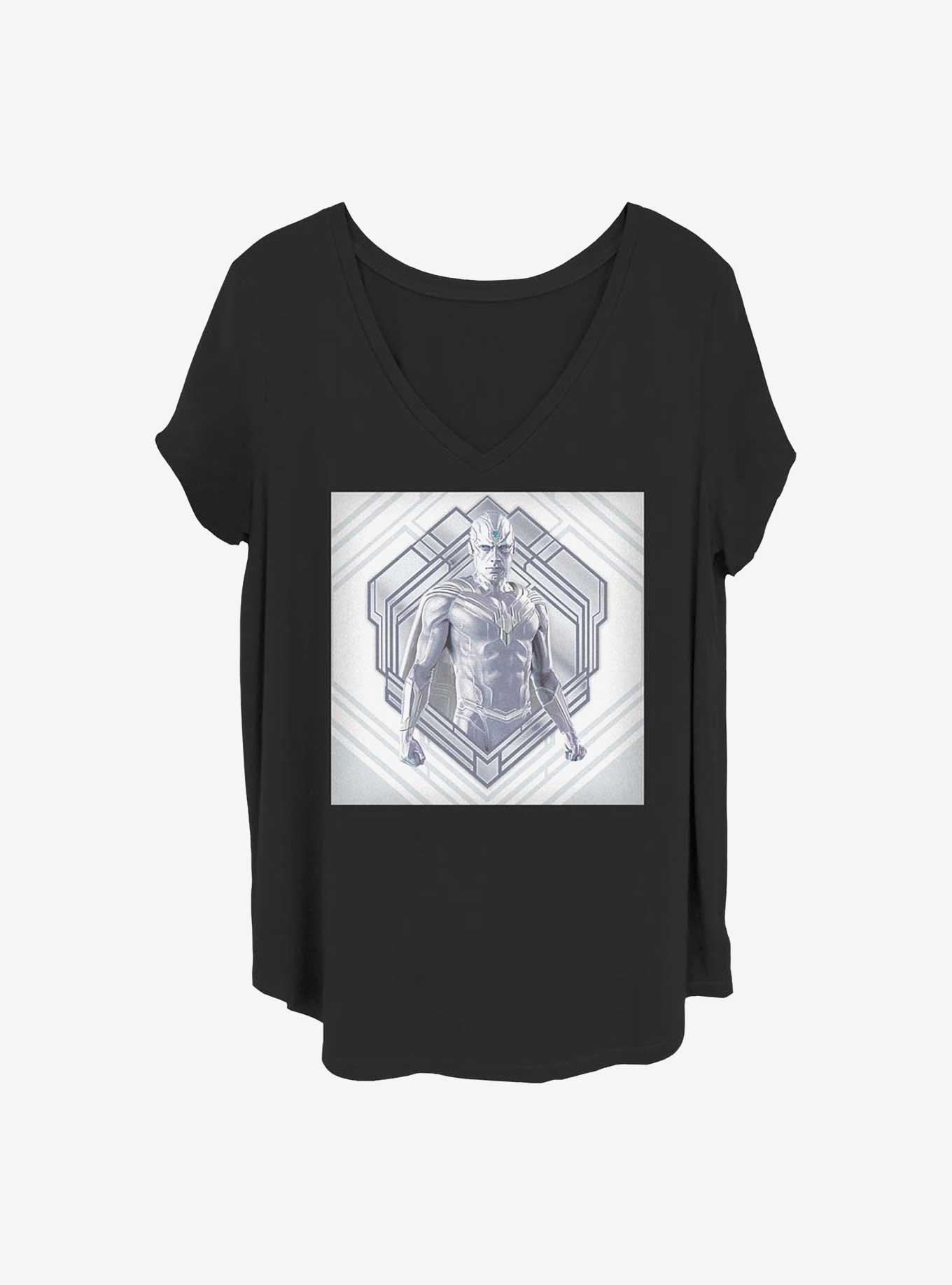 Marvel WandaVision White Vision Girls T-Shirt Plus Size, BLACK, hi-res