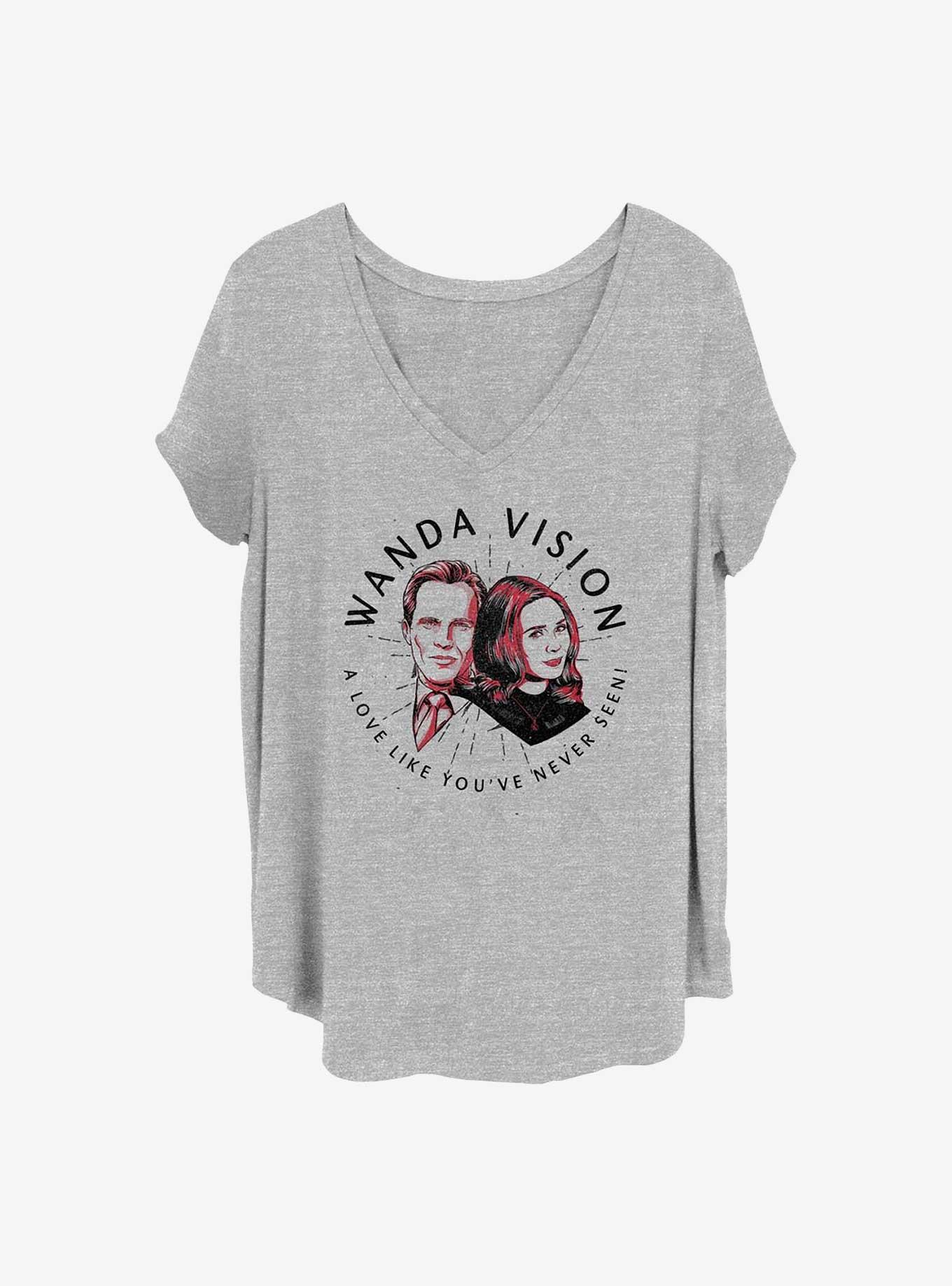 Marvel WandaVision Wanda Badge Girls T-Shirt Plus