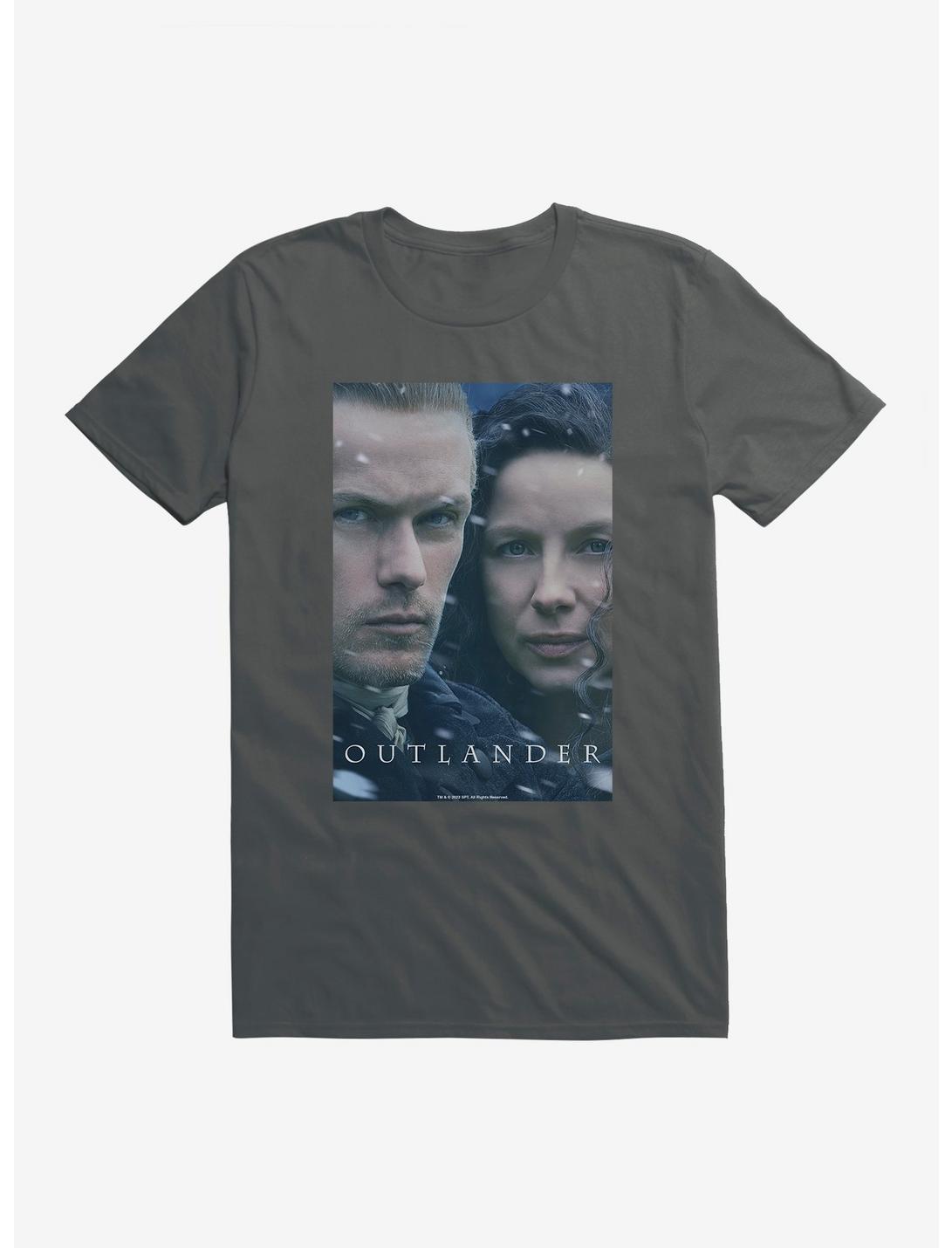 Outlander Claire And Jamie Faces T-Shirt, CHARCOAL, hi-res