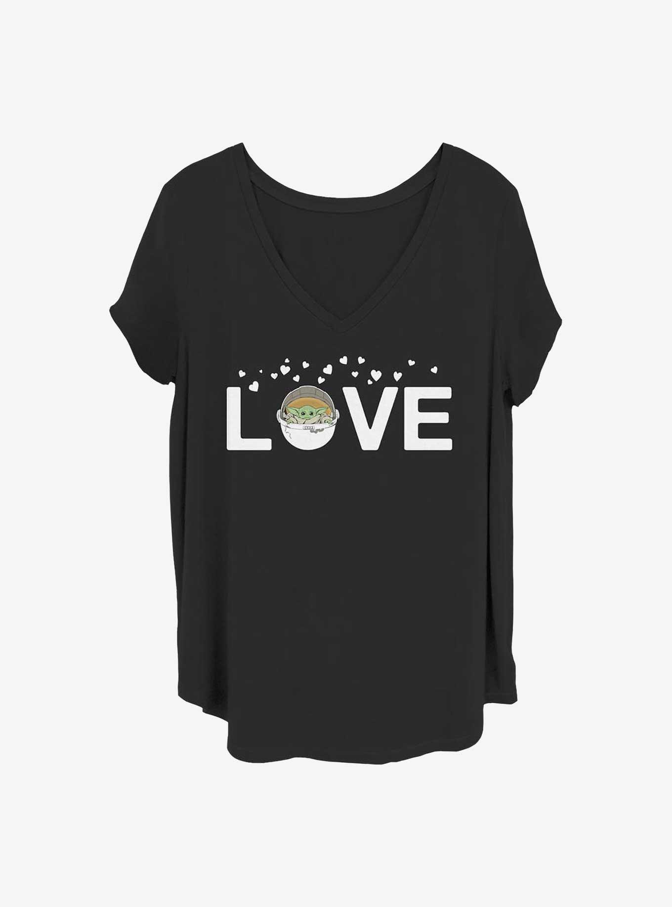 Star Wars The Mandalorian Love Girls T-Shirt Plus Size