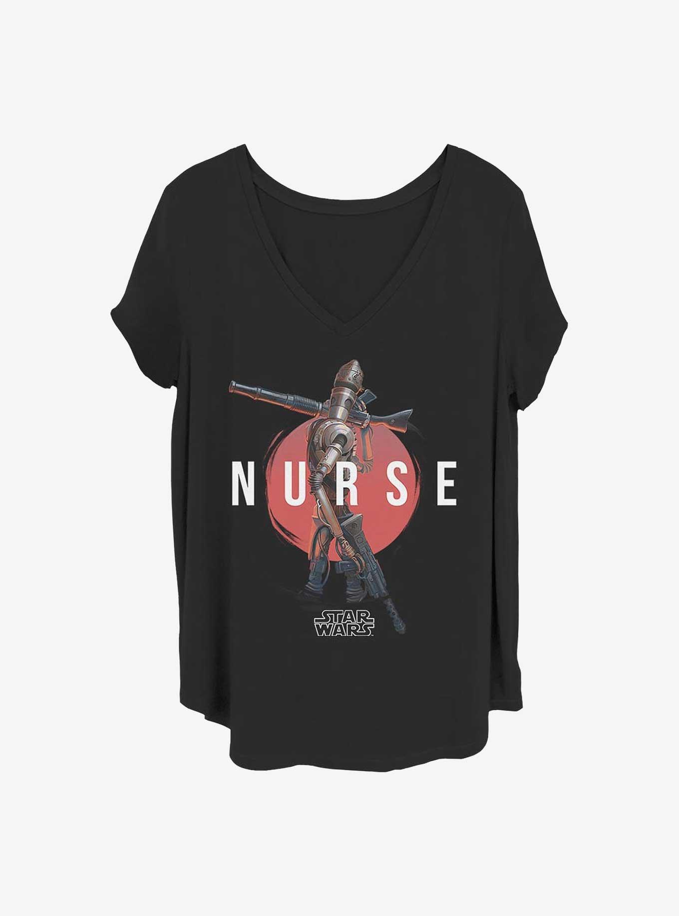 Star Wars The Mandalorian Nanny Droid Girls T-Shirt Plus Size, BLACK, hi-res