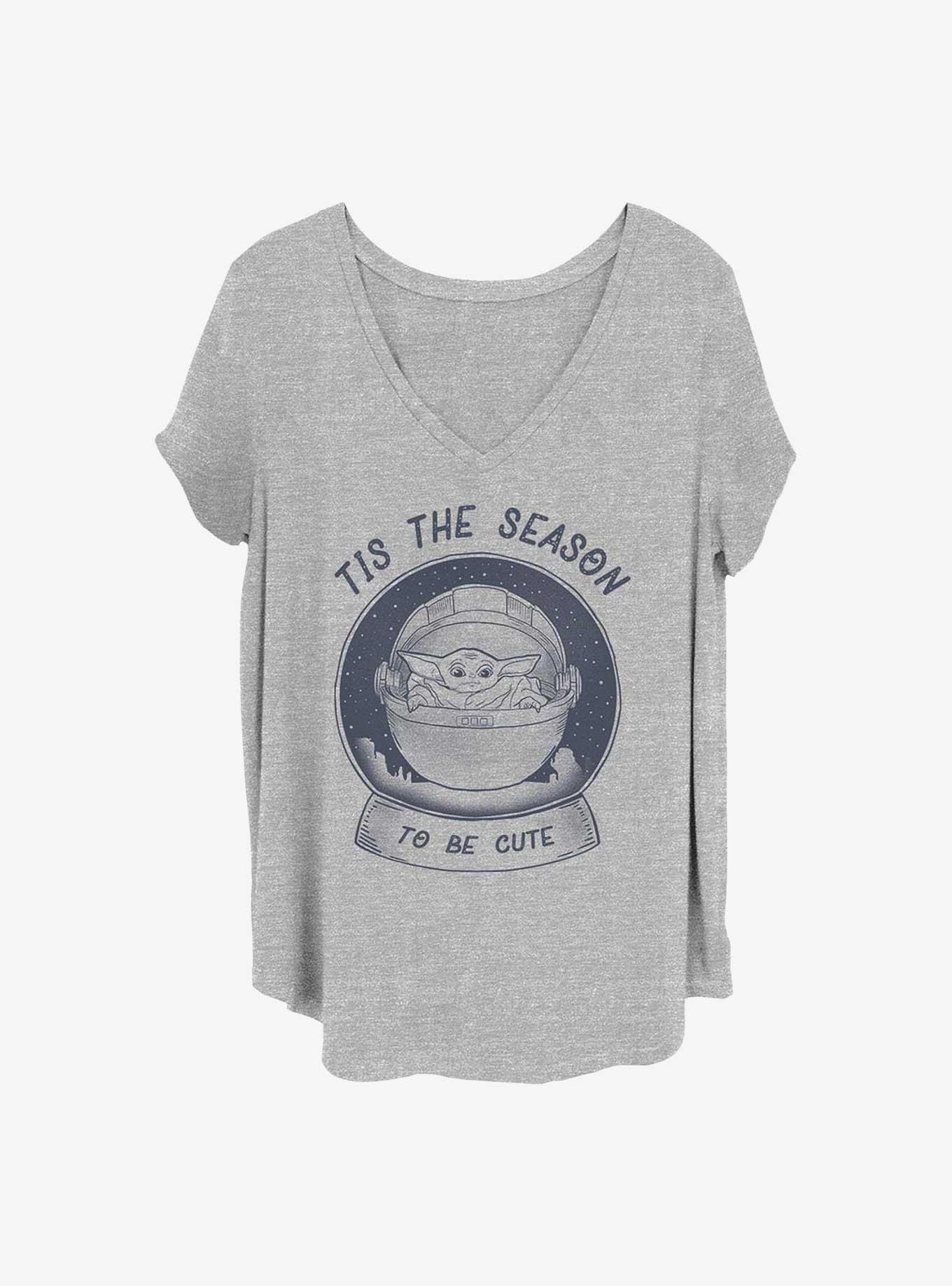 Star Wars The Mandalorian Snow Baby Girls T-Shirt Plus Size, HEATHER GR, hi-res