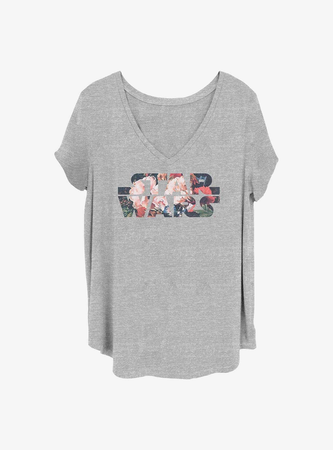 Star Wars Antique Flowers Girls T-Shirt Plus