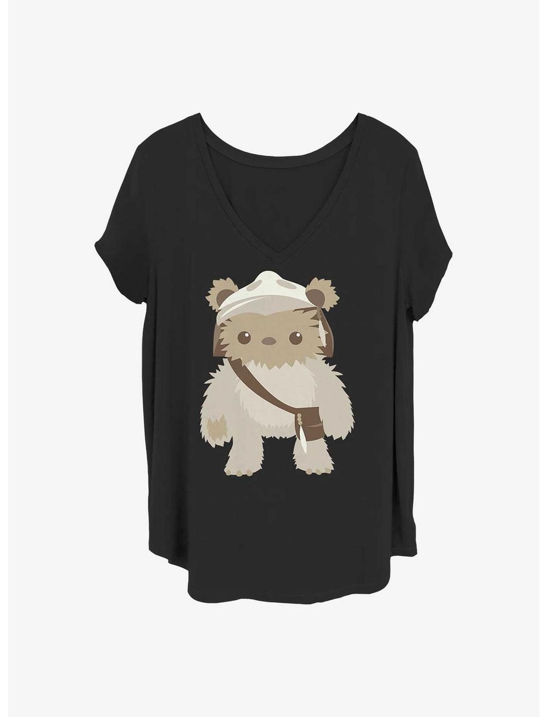 Star Wars Ewok Cutie Girls T-Shirt Plus Size, BLACK, hi-res