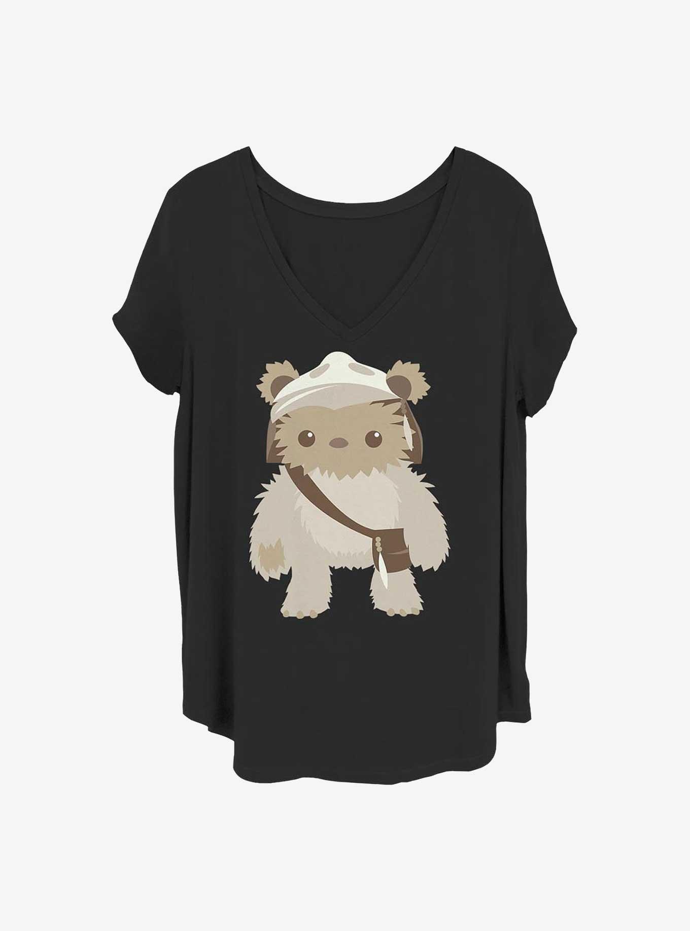 Star Wars Ewok Cutie Girls T-Shirt Plus Size, BLACK, hi-res