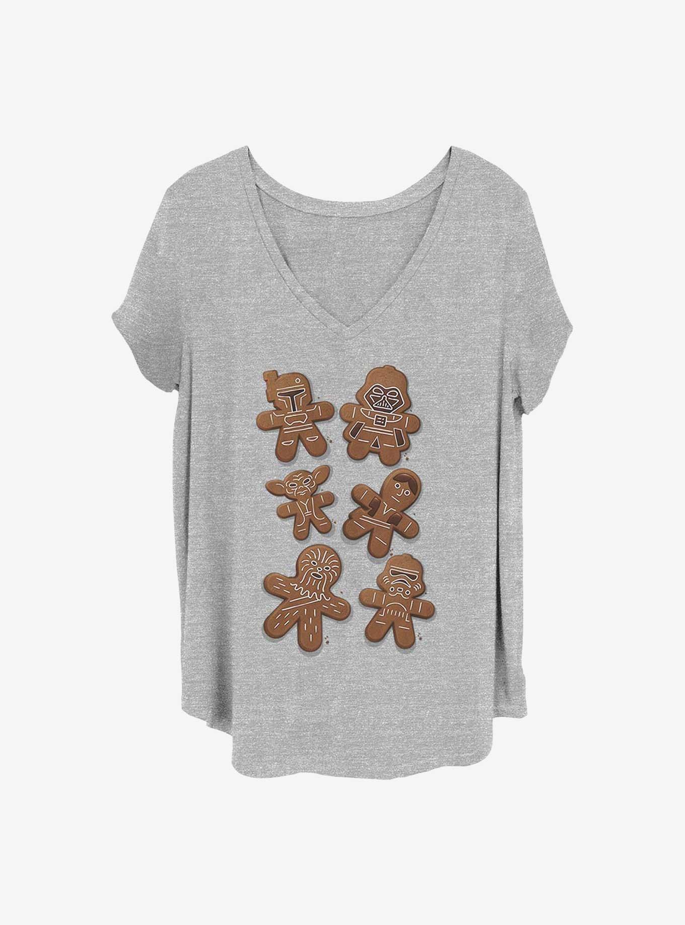 Star Wars Gingerbread Wars Girls T-Shirt Plus Size, HEATHER GR, hi-res