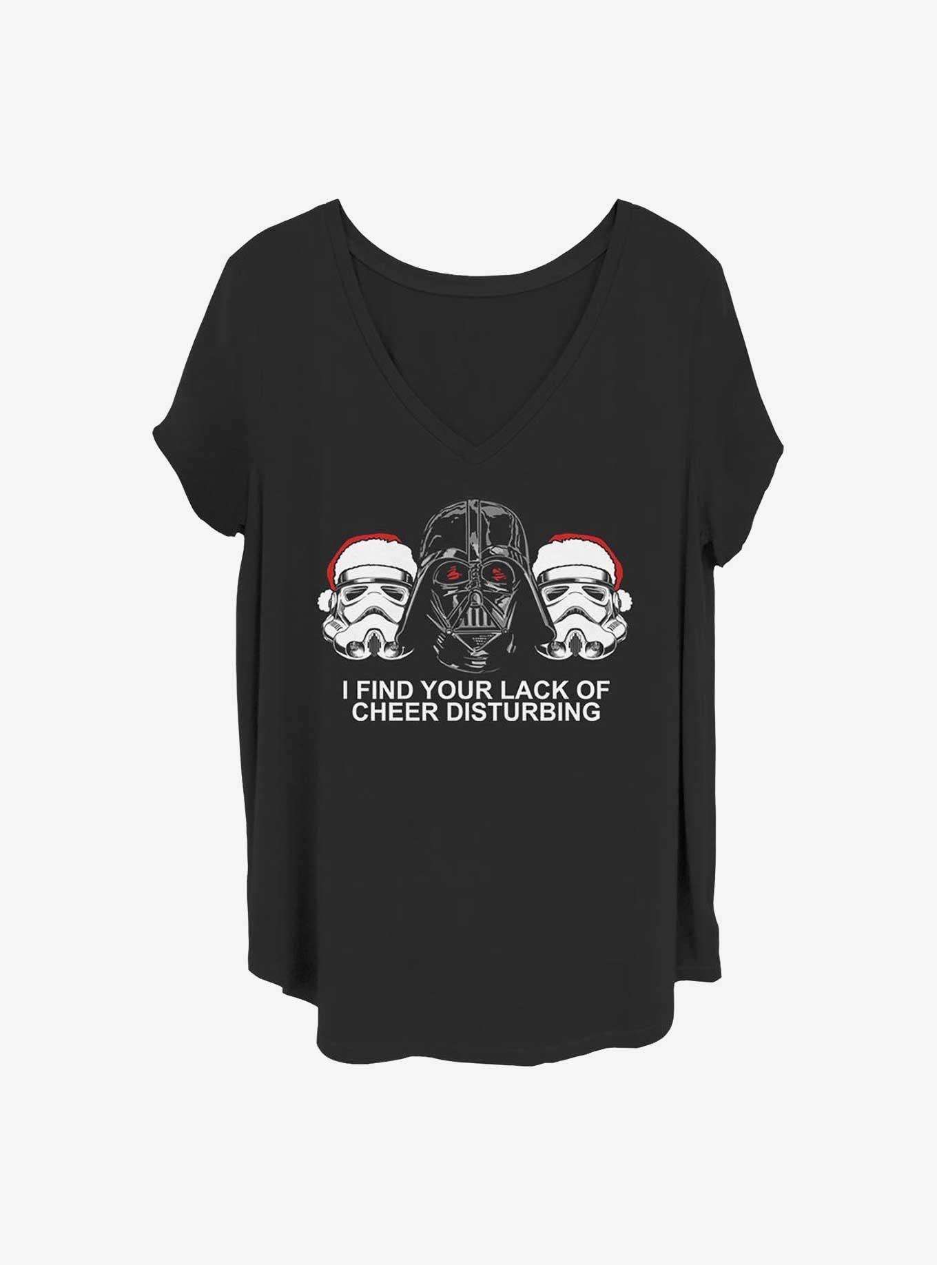 Star Wars Lack Of Cheer Girls T-Shirt Plus Size, BLACK, hi-res