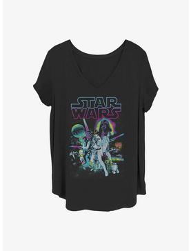 Star Wars Neon Hope Girls T-Shirt Plus Size, , hi-res