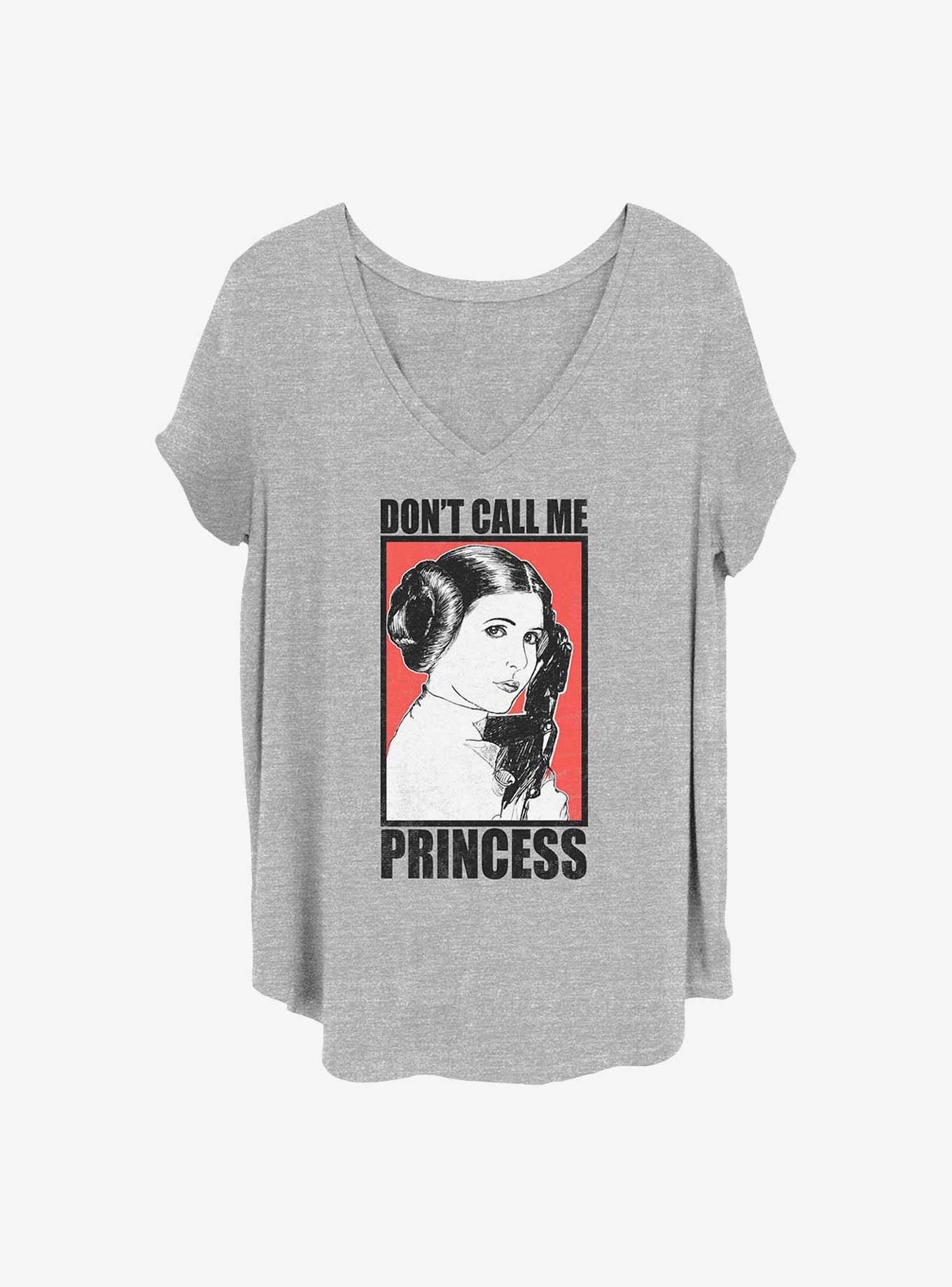 Star Wars No Princess Girls T-Shirt Plus Size, HEATHER GR, hi-res