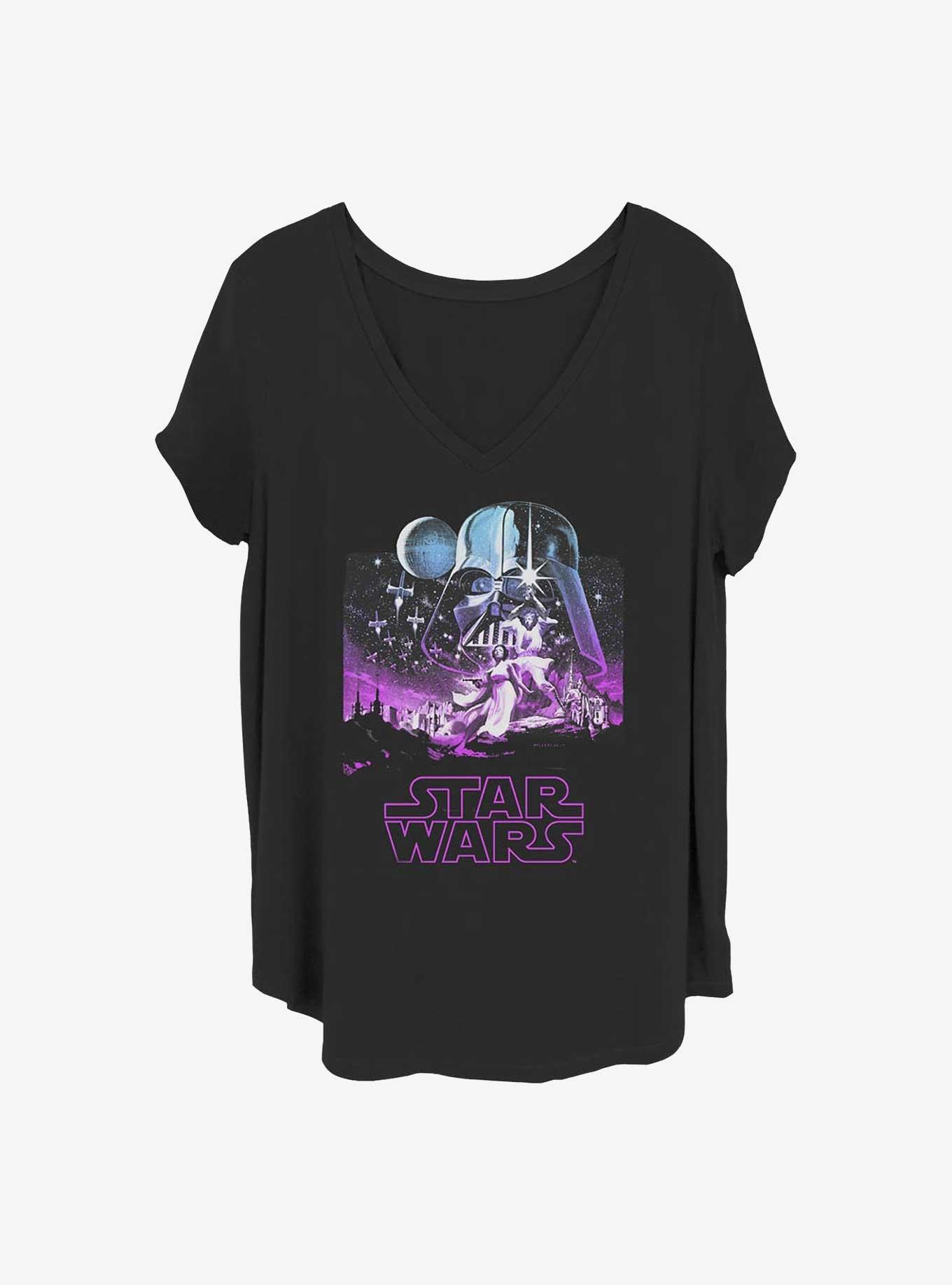 Star Wars Starry Girls T-Shirt Plus Size, BLACK, hi-res