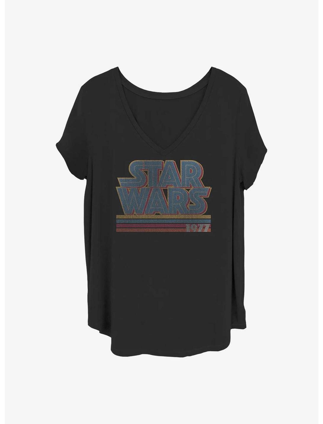 Star Wars Stripes Girls T-Shirt Plus Size, BLACK, hi-res