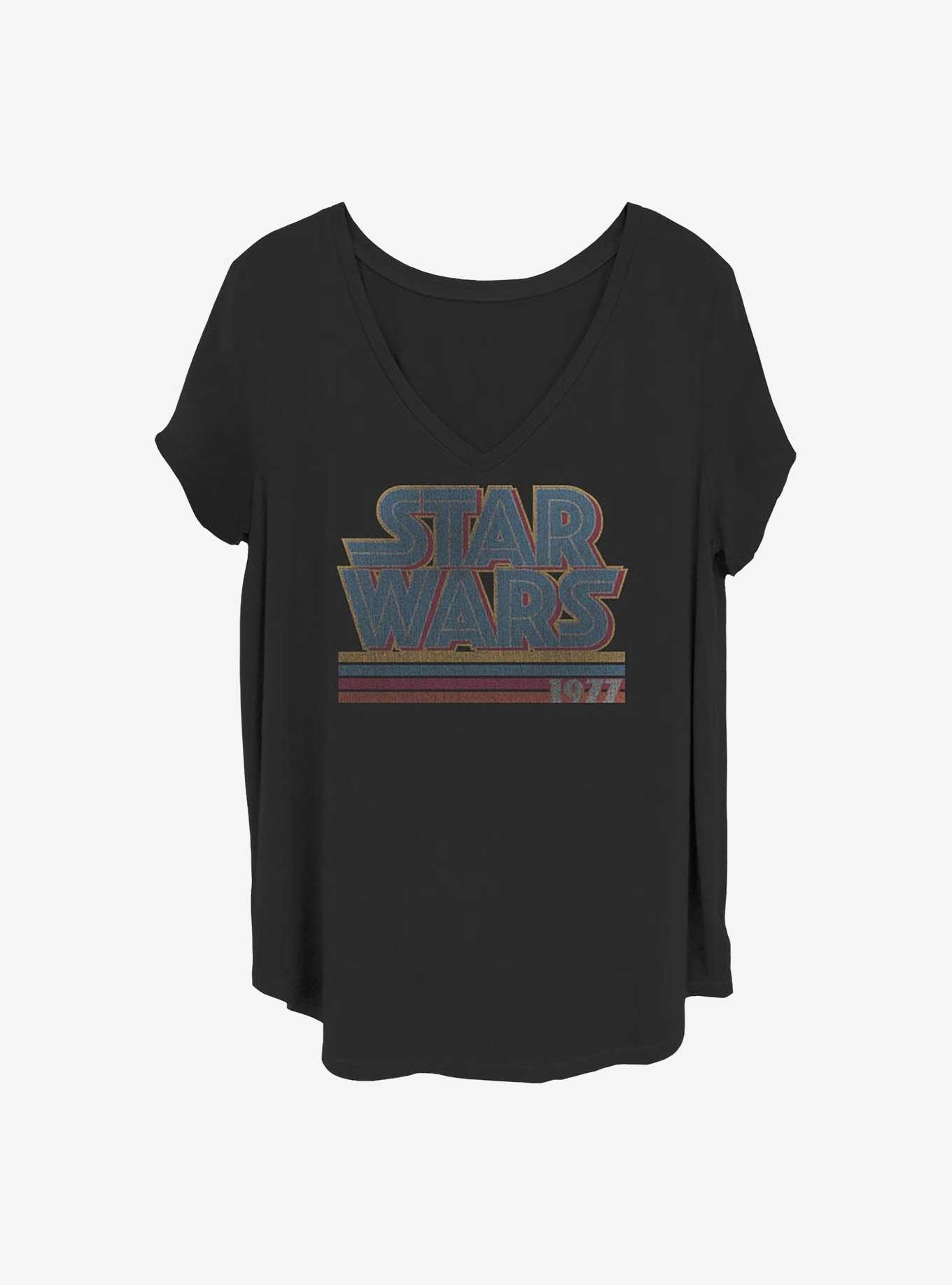 Star Wars Stripes Girls T-Shirt Plus Size, BLACK, hi-res