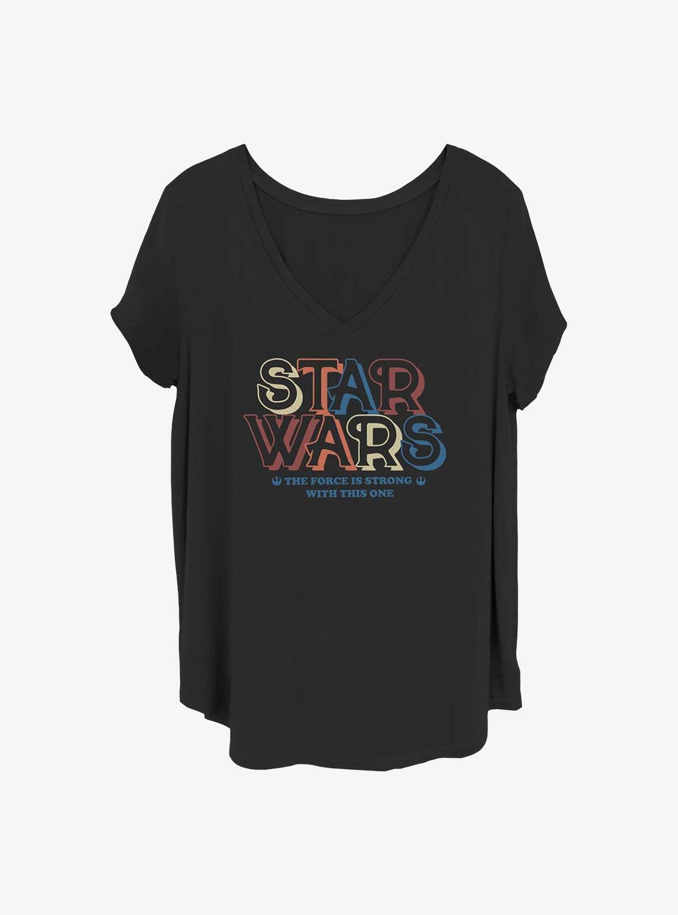 Star Wars Strong Force Girls T-Shirt Plus Size, BLACK, hi-res