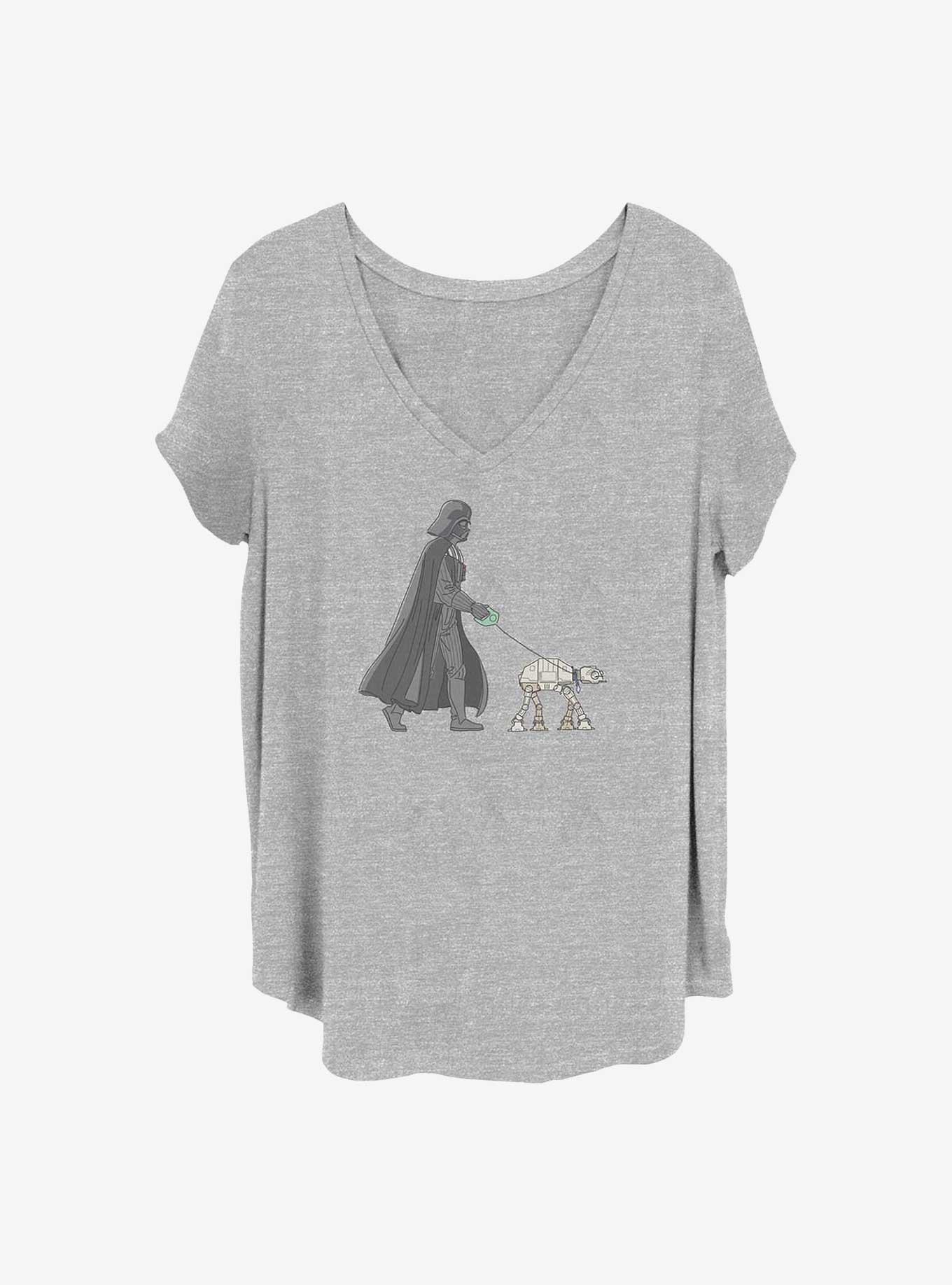 Star Wars Vader Walker Girls T-Shirt Plus Size, HEATHER GR, hi-res