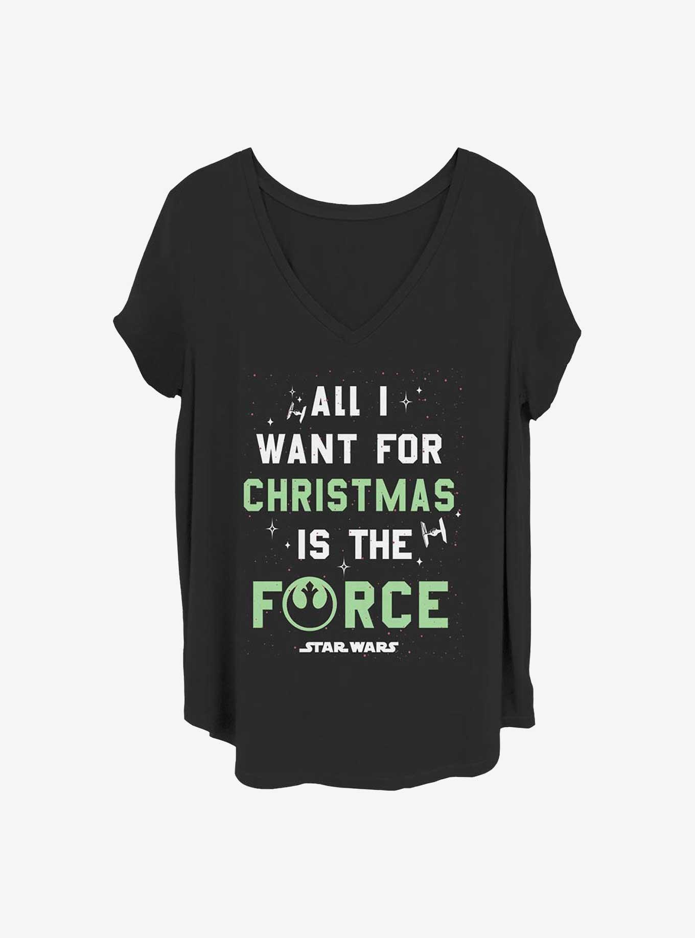 Star Wars Want The Force Girls T-Shirt Plus