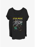 Star Wars: Episode VII - The Force Awakens Lined Up Girls T-Shirt Plus Size, BLACK, hi-res