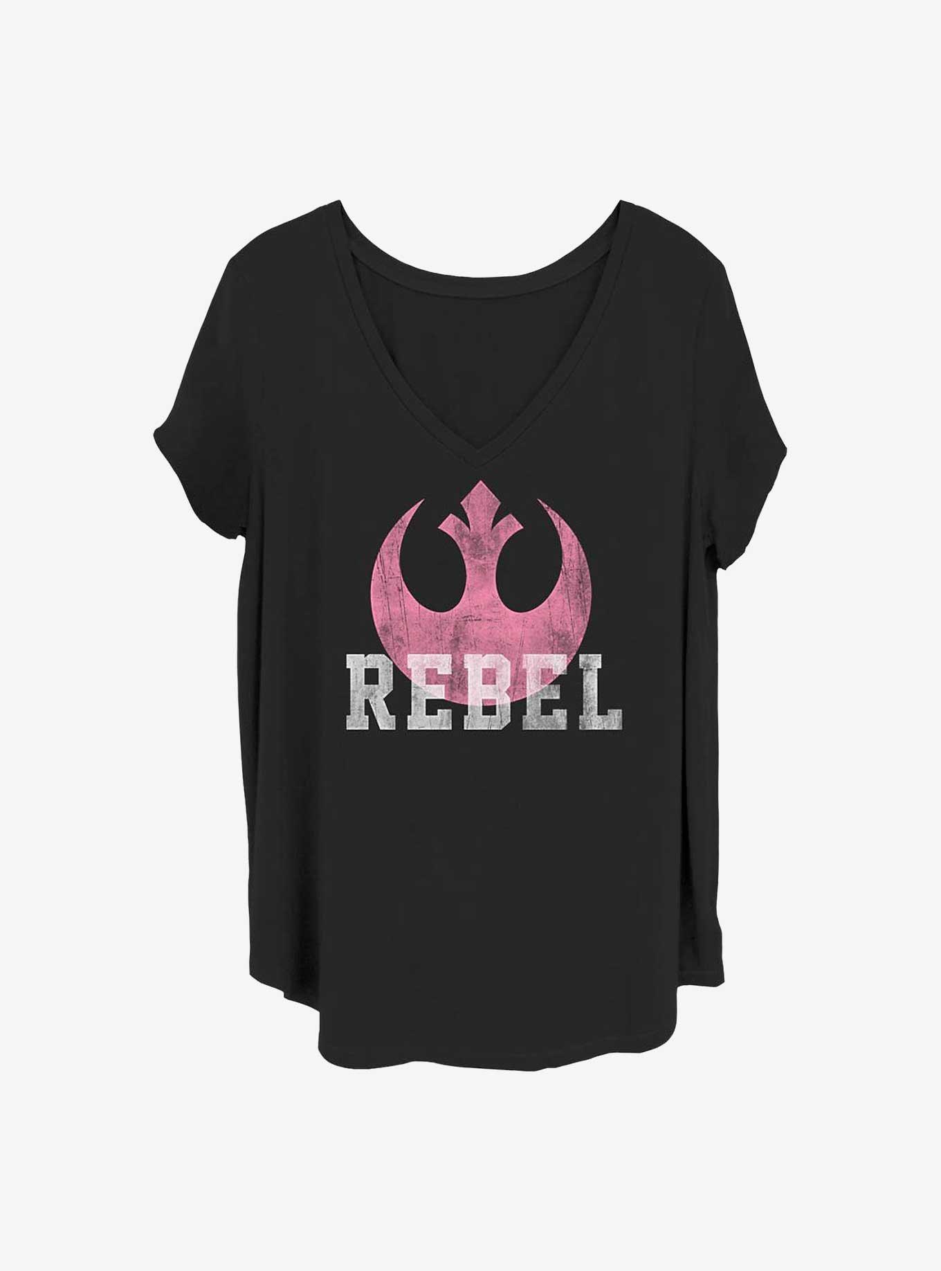 Star Wars: Episode VII - The Force Awakens Rebel Girls T-Shirt Plus Size, BLACK, hi-res
